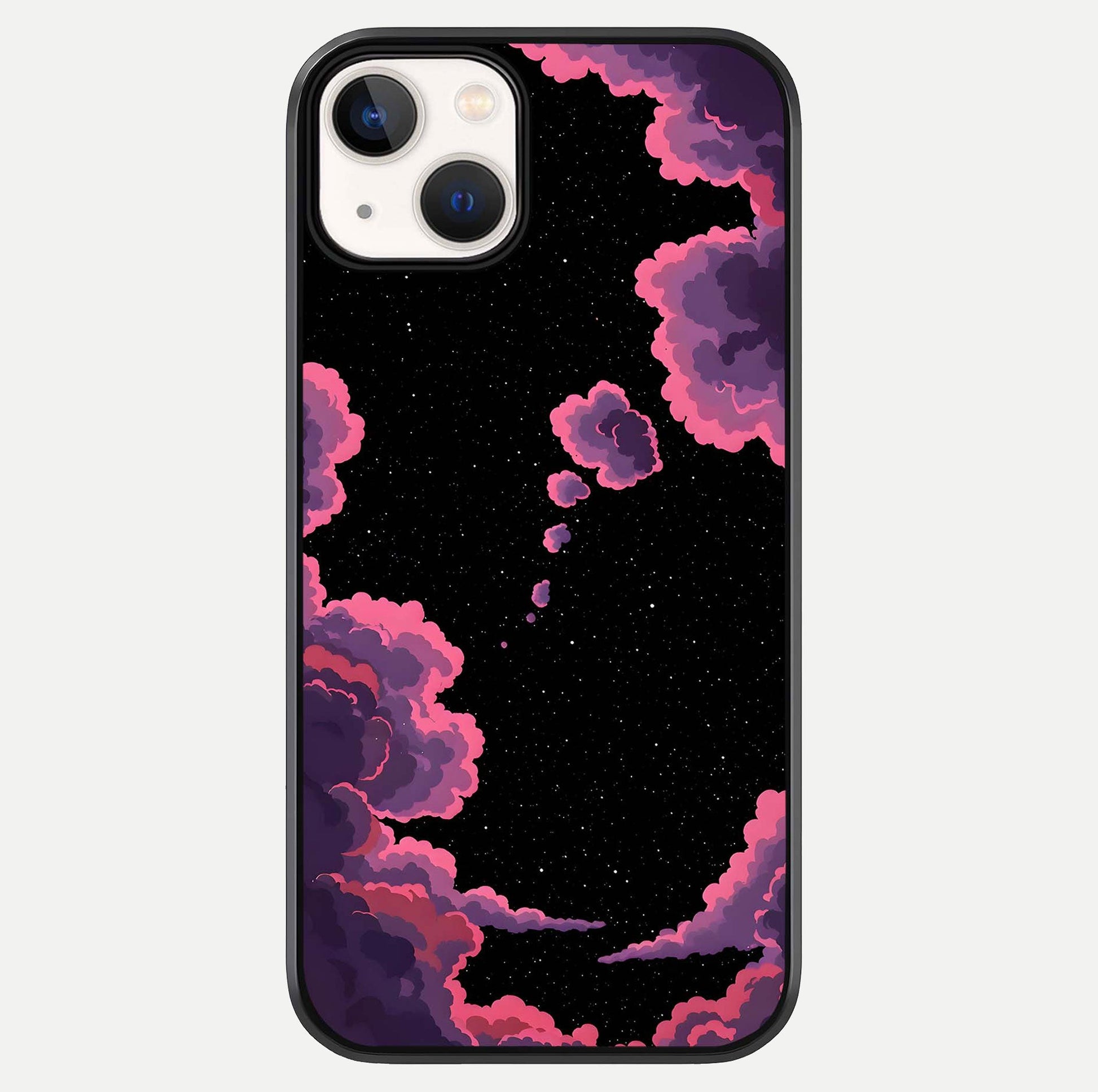 Cosmic Cloud Journey Glass Case For iPhone 13 by Custom World