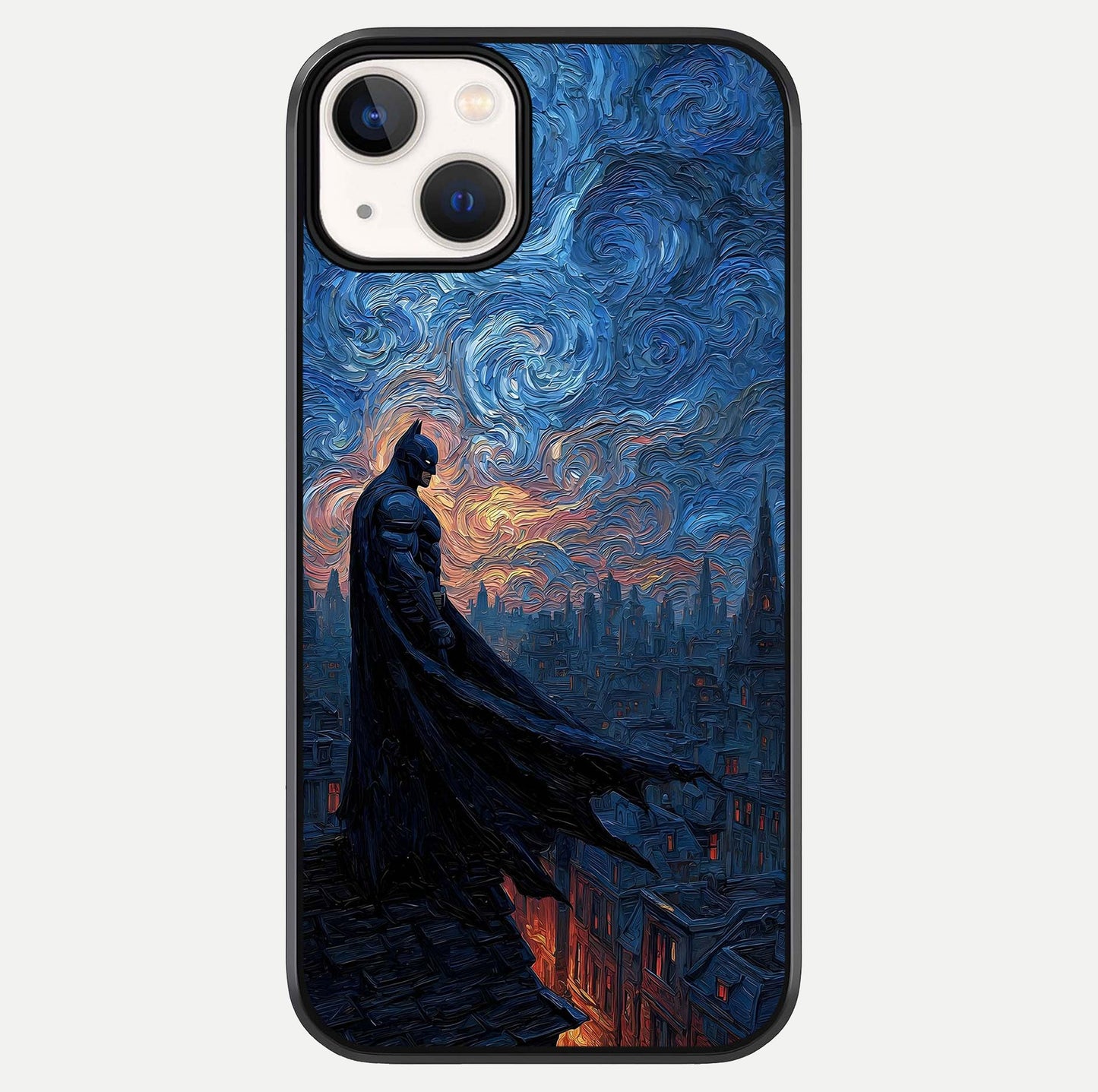Dark Knight Dusk Glass Case For iPhone 13 by Custom World