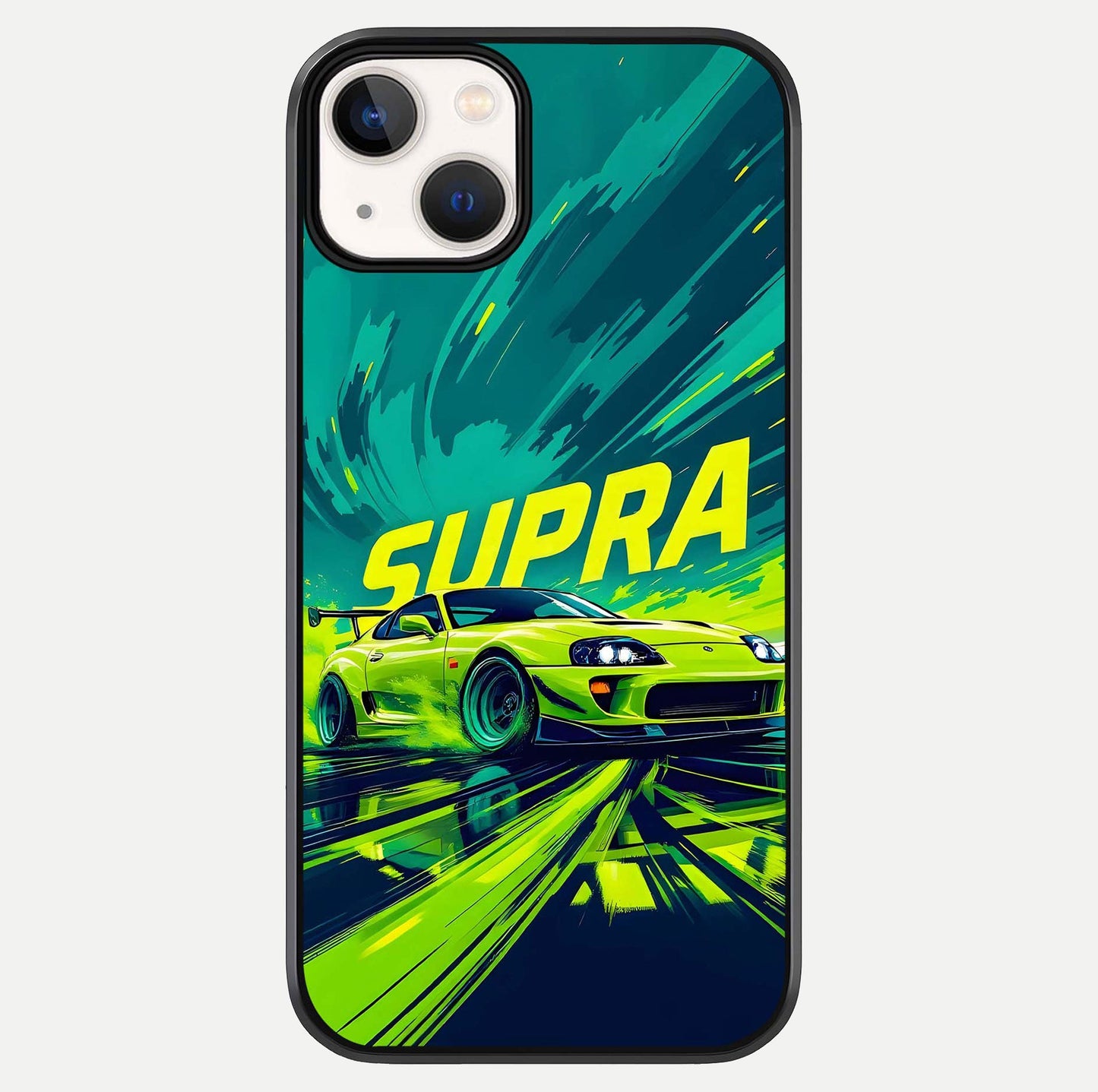Electric Supra Thunder Glass Case For iPhone 13 by Custom World