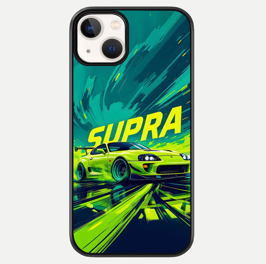 Electric Supra Thunder Glass Case For iPhone 13 by Custom World