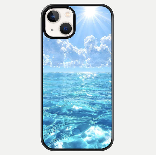 Endless Ocean Horizon Glass Case For iPhone 13 by Custom World