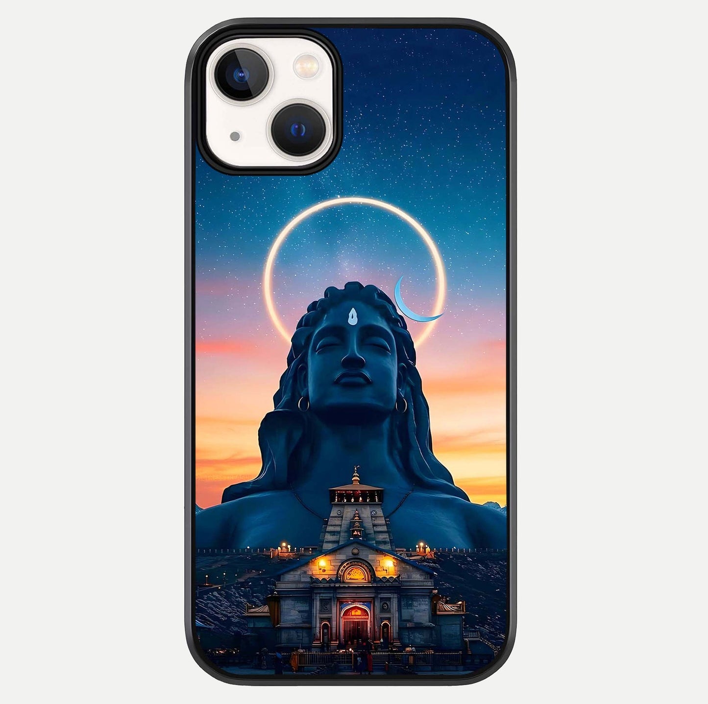 Eternal Shiva Aura Glass Case For iPhone 13 by Custom World
