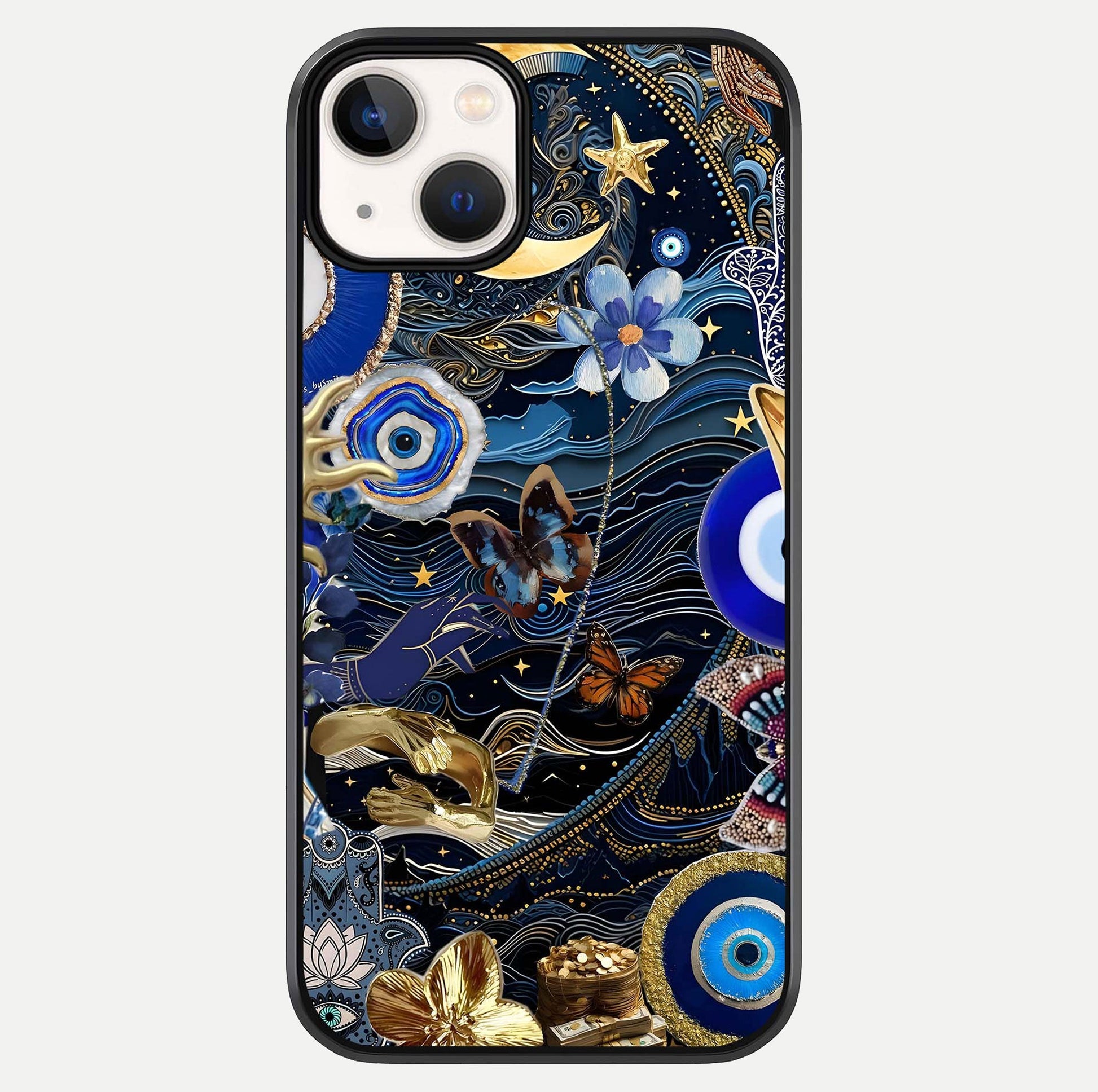 Golden Moon Magic Glass Case For iPhone 13 by Custom World