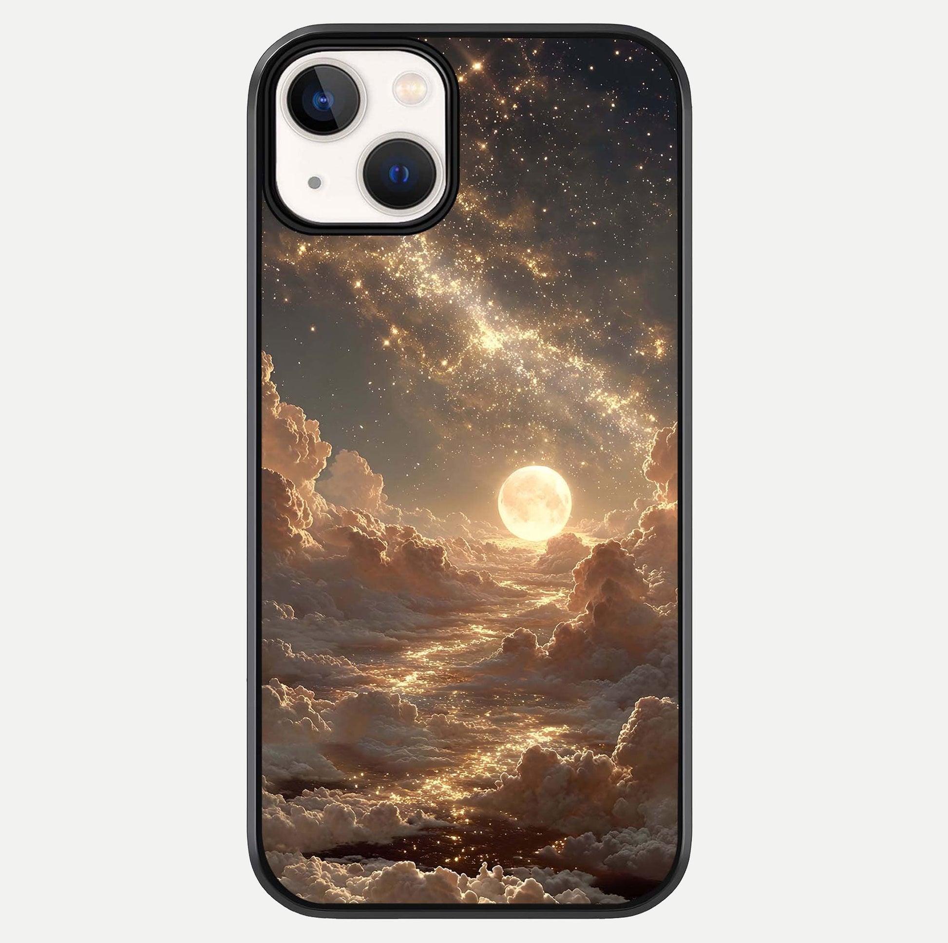 Golden Sky Dream Glass Case For iPhone 13 by Custom World