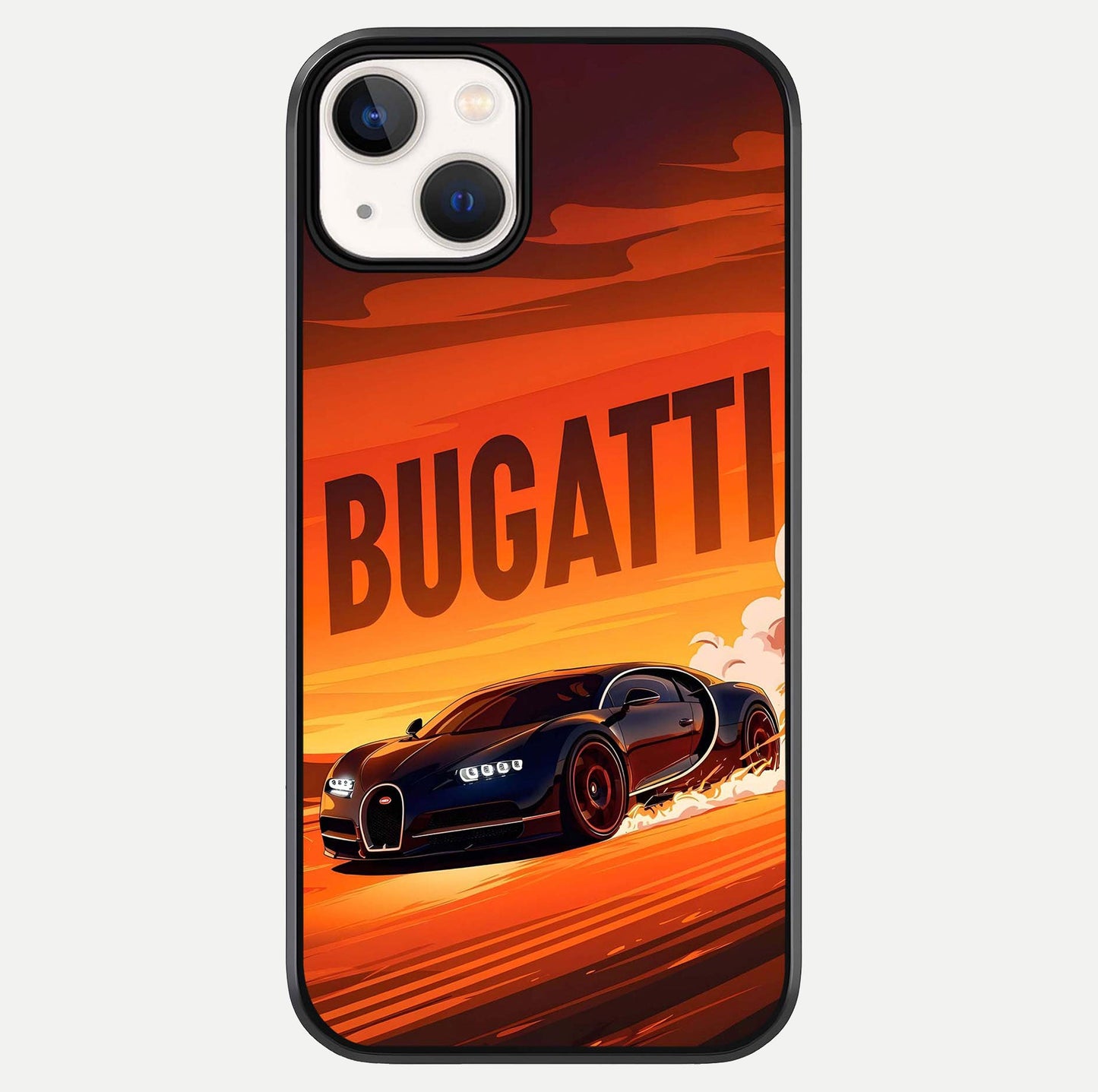 Inferno Bugatti Storm Glass Case For iPhone 13 by Custom World