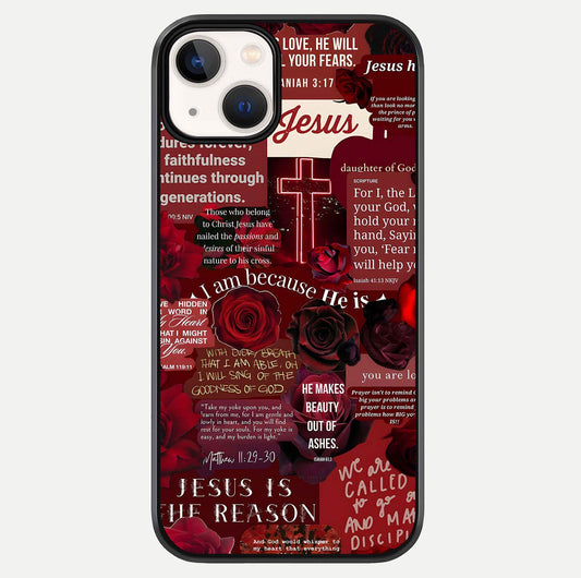 Jesus Love Heals Glass Case For iPhone 13 by Custom World