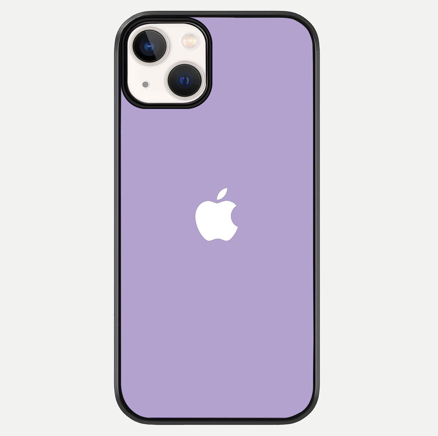 Lavender Soft Minimal Glass Case For iPhone 13 by Custom World