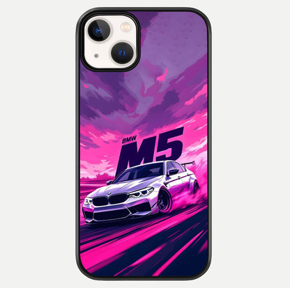 MS Neon Car Glass Case For iPhone 13 by Custom World