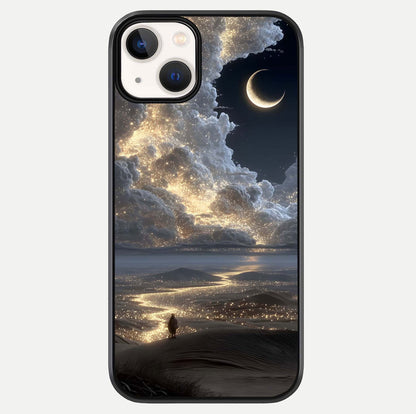 Moonlight Spark Path Glass Case For iPhone 13 by Custom World