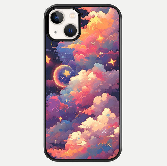 Starlit Dream Clouds Glass Case For iPhone 13 by Custom World