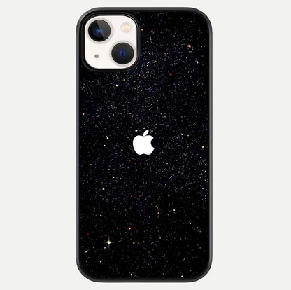 Starry Apple Galaxy Glass Case For iPhone 13 by Custom World