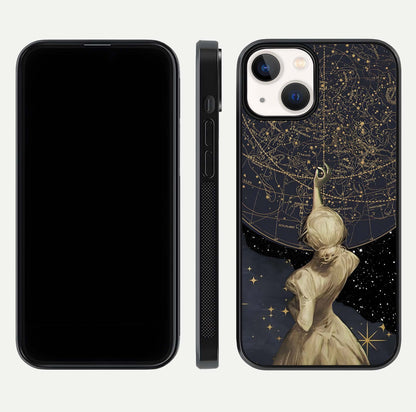 Taylor Swift Girl Glass Case for iPhone 13 Mini front & back layout showing clean edge and vivid print
