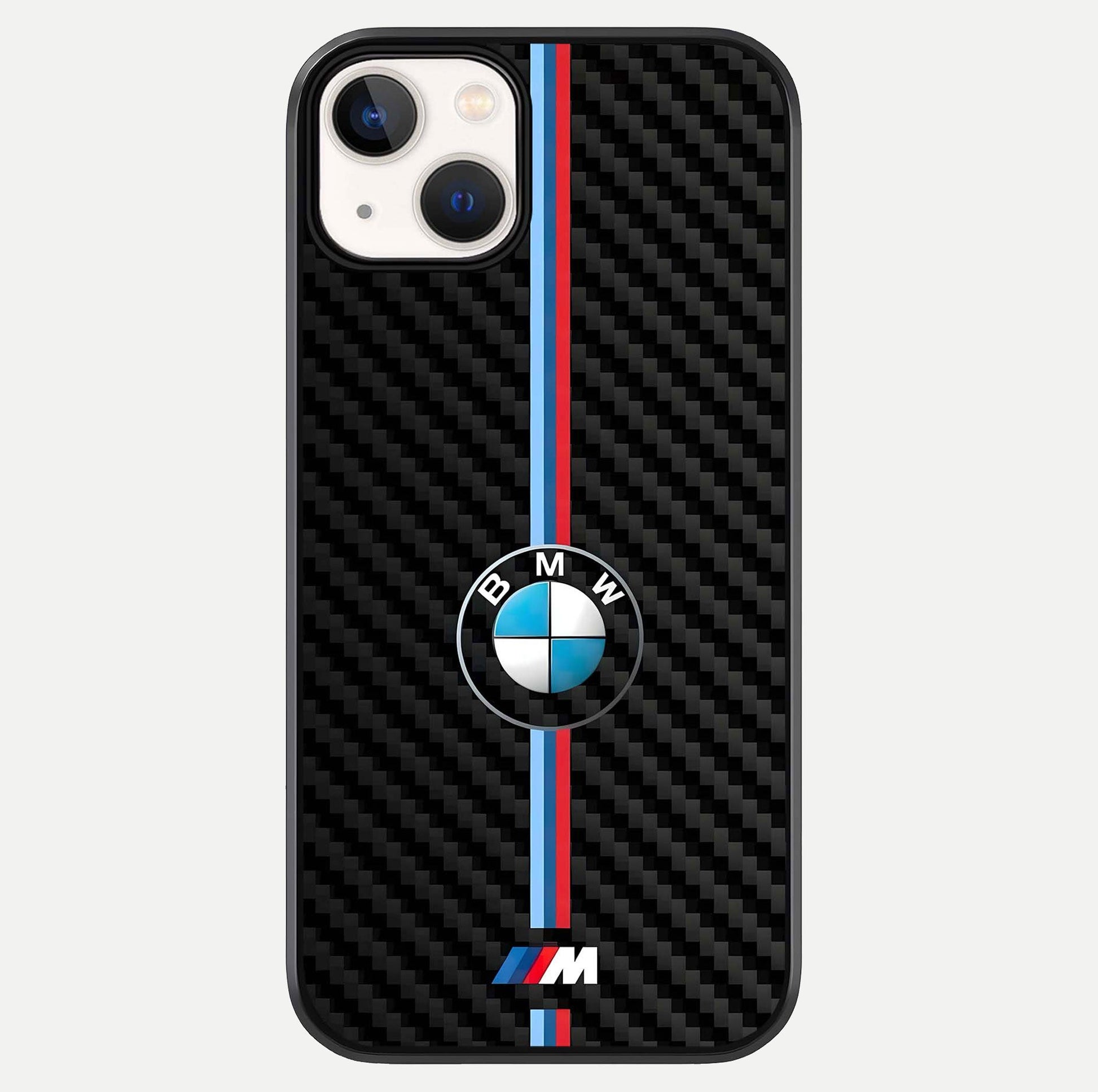 BMW Pattern Glass Case For iPhone 13 Mini by Custom World