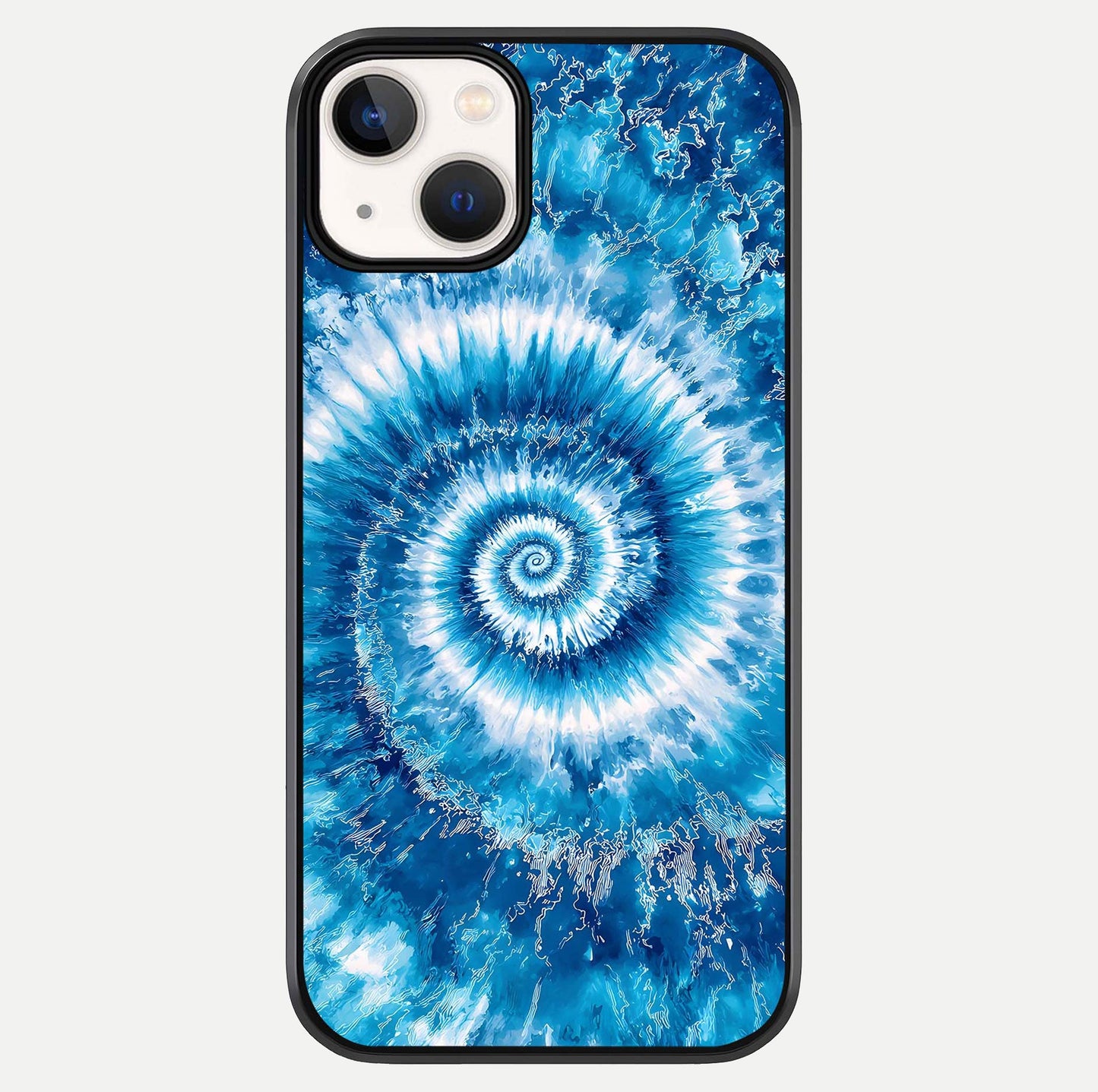Blue Galaxy Wave Glass Case For iPhone 13 Mini by Custom World