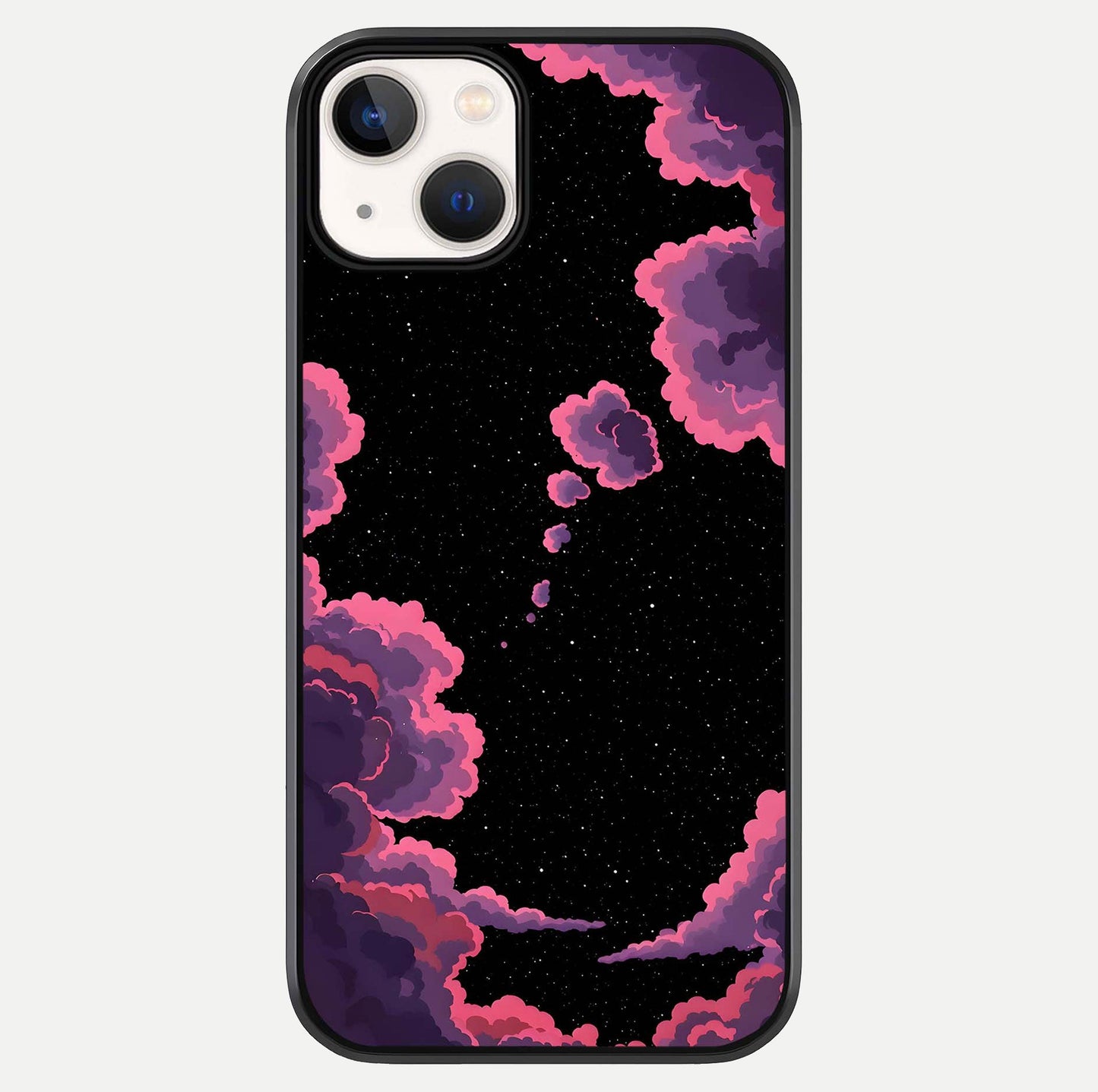 Cosmic Cloud Journey Glass Case For iPhone 13 Mini by Custom World
