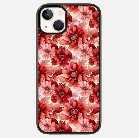 Crimson Love Petals Glass Case For iPhone 13 Mini by Custom World