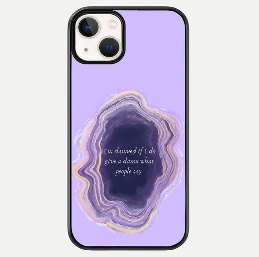 Damned People Quote Glass Case For iPhone 13 Mini by Custom World