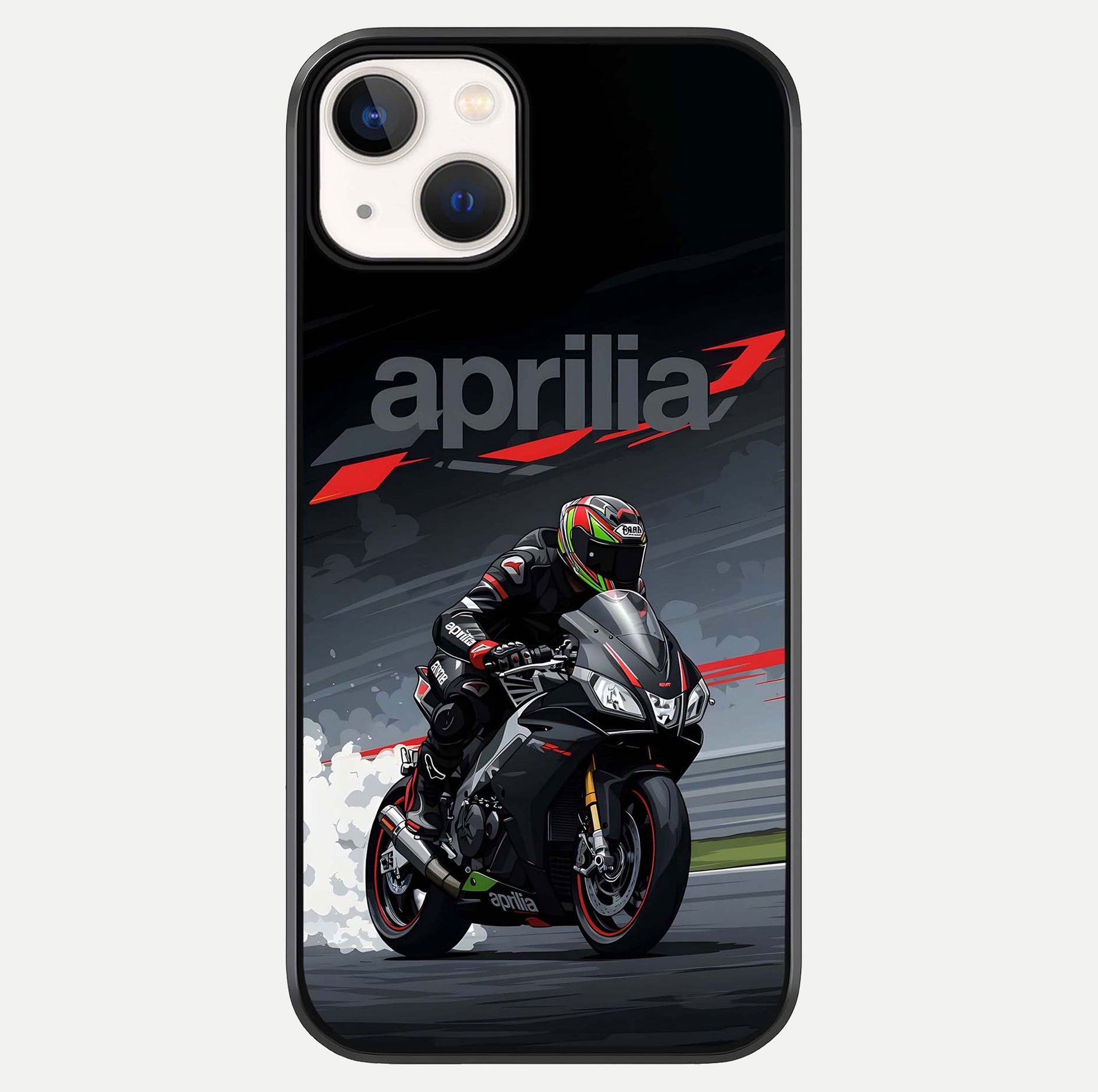 Dark Aprilla Glass Case For iPhone 13 Mini by Custom World