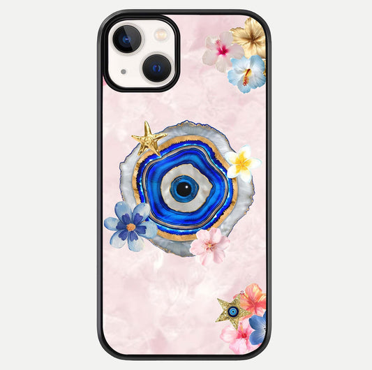 Divine Aura Bloom Glass Case For iPhone 13 Mini by Custom World