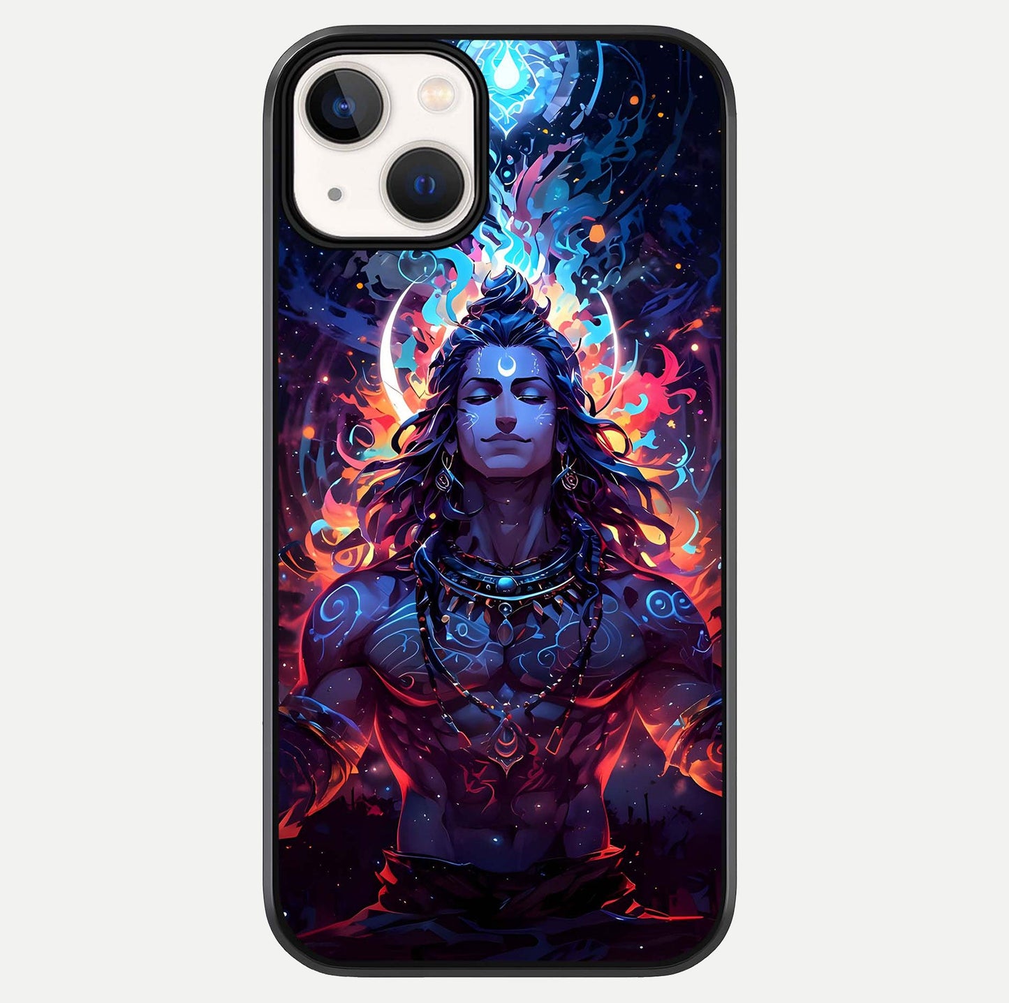 Divine Fire Shiv Glass Case For iPhone 13 Mini by Custom World