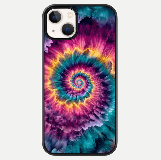 Galactic Spiral Burst Glass Case For iPhone 13 Mini by Custom World