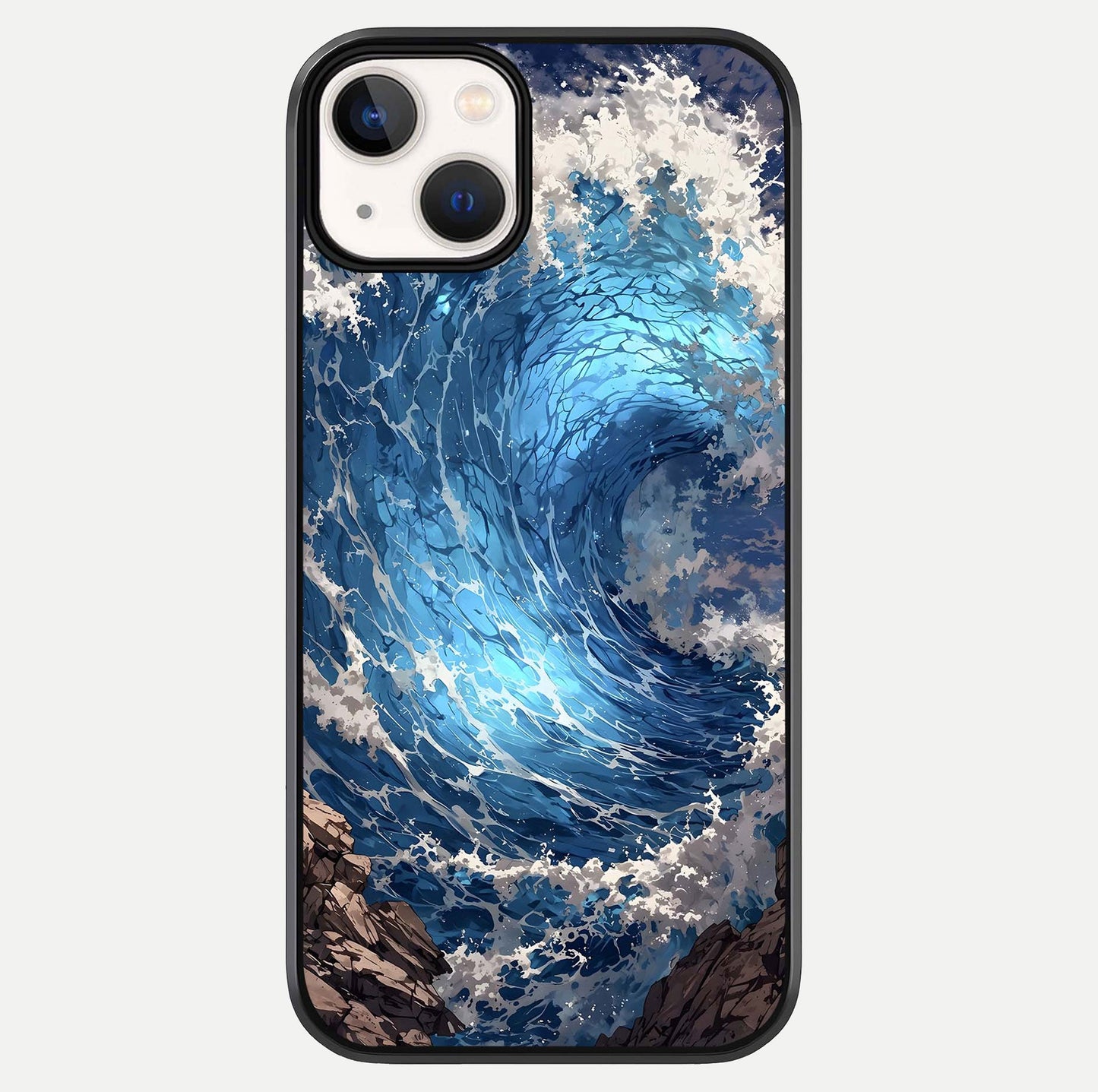 Giant Ocean Wave Glass Case For iPhone 13 Mini by Custom World
