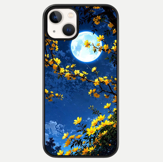 Golden Night Glow Glass Case For iPhone 13 Mini by Custom World