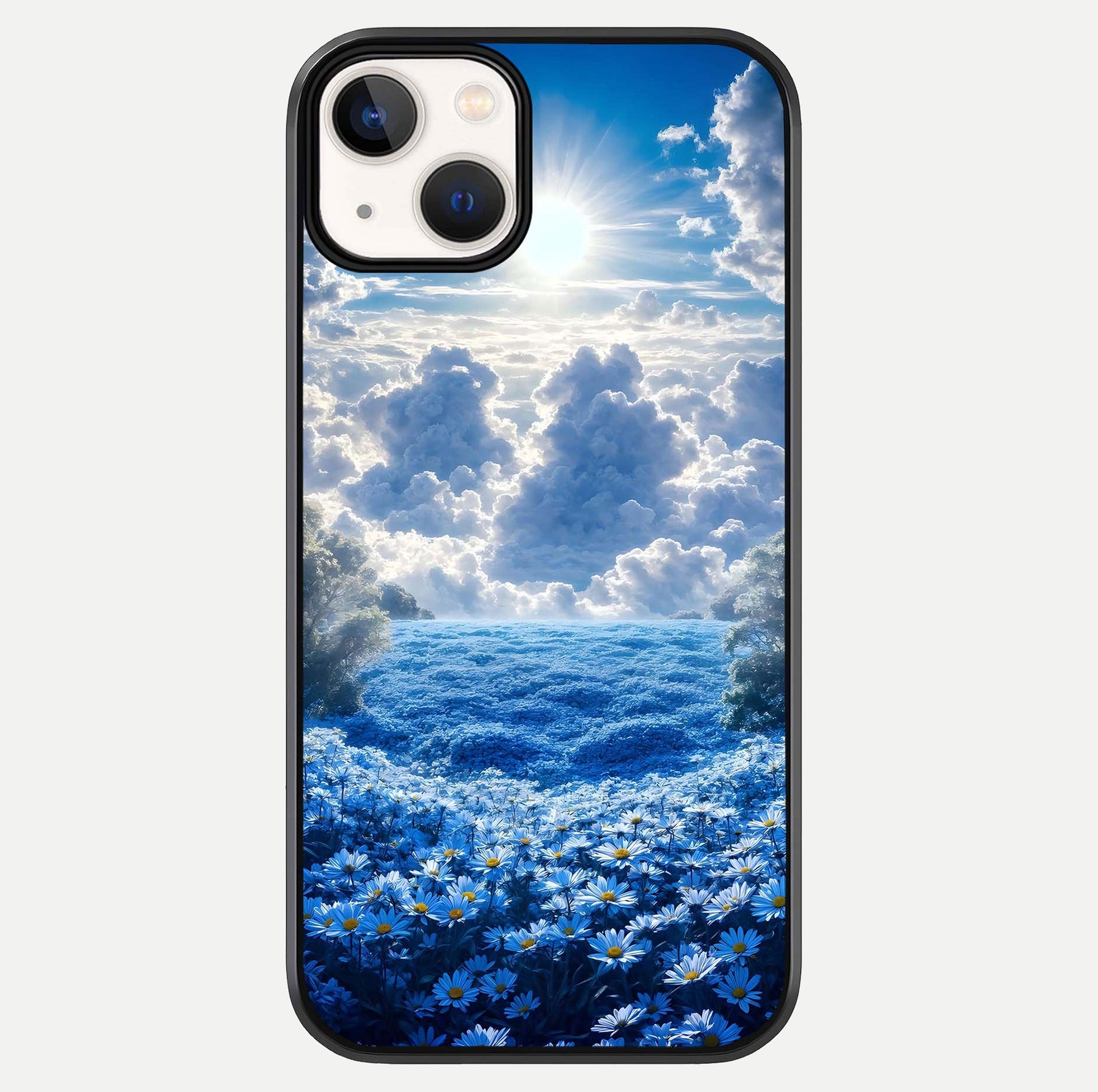 Heavenly Daisy Horizon Glass Case For iPhone 13 Mini by Custom World