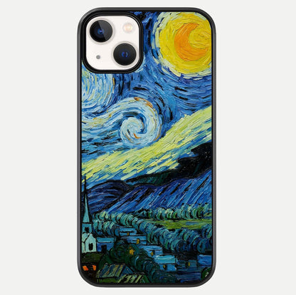 Inspired Van Gogh Art Glass Case For iPhone 13 Mini by Custom World