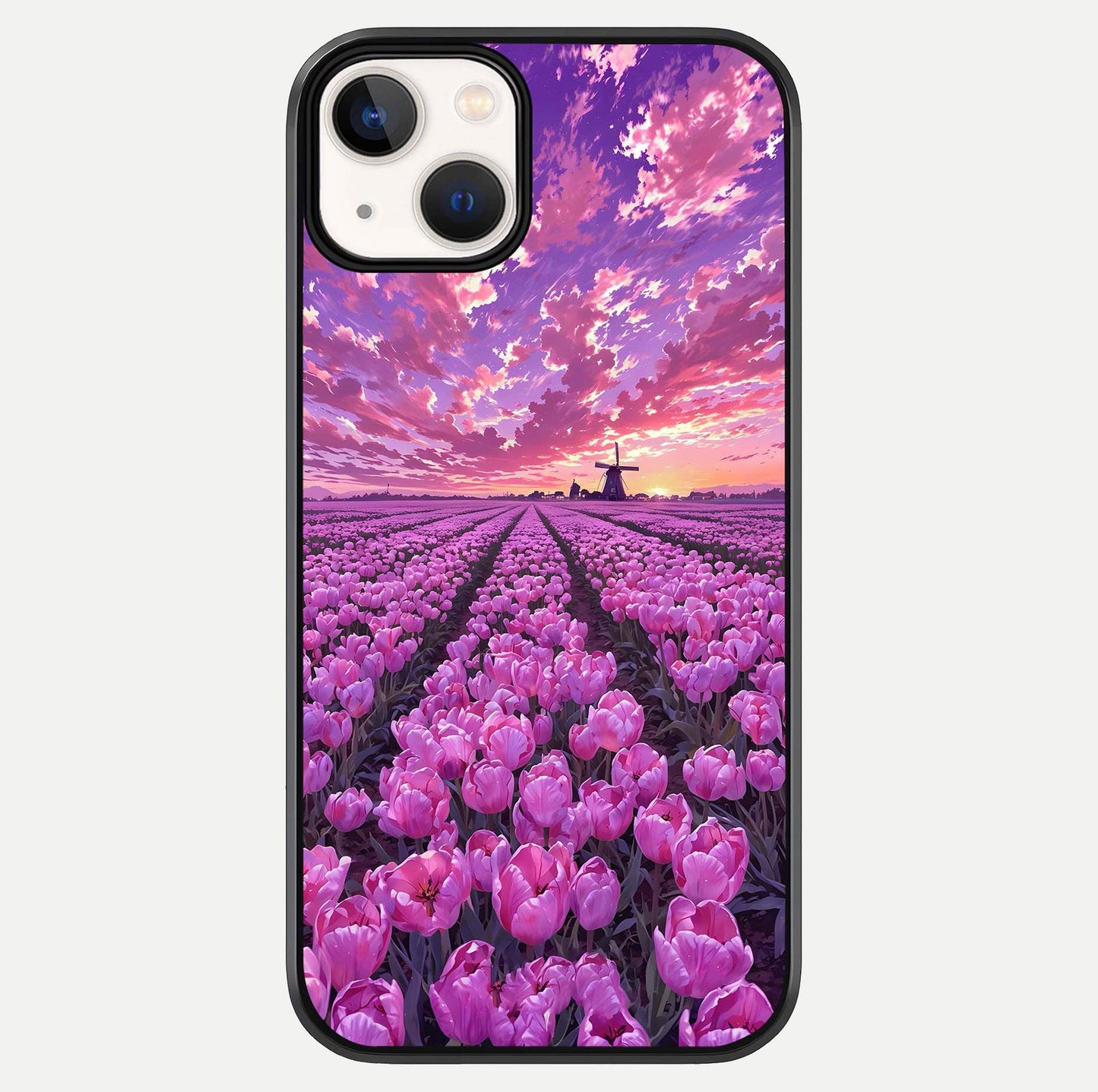Lavender Dream Skies Glass Case For iPhone 13 Mini by Custom World