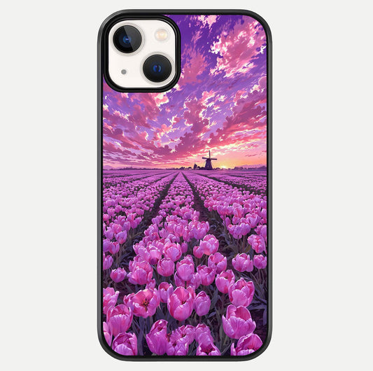 Lavender Dream Skies Glass Case For iPhone 13 Mini by Custom World