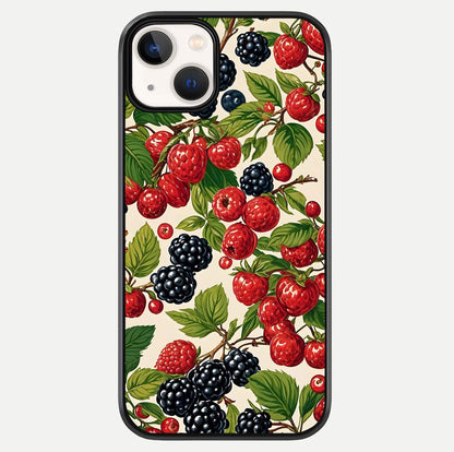 Mixed Berry Collage Glass Case For iPhone 13 Mini by Custom World