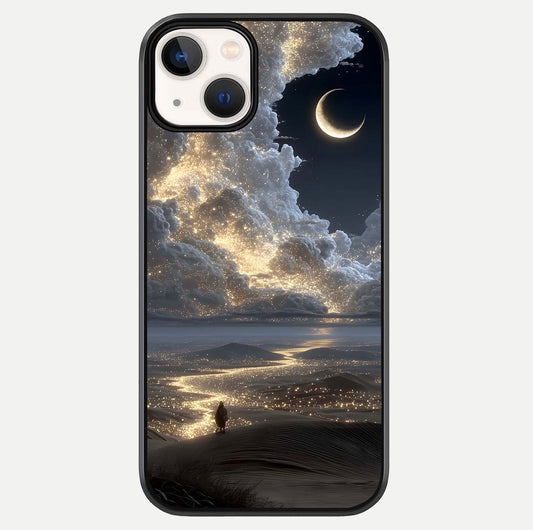Moonlight Spark Path Glass Case For iPhone 13 Mini by Custom World