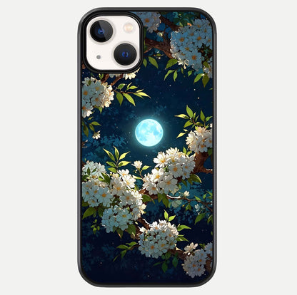 Moonlit Blossom Dream Glass Case For iPhone 13 Mini by Custom World