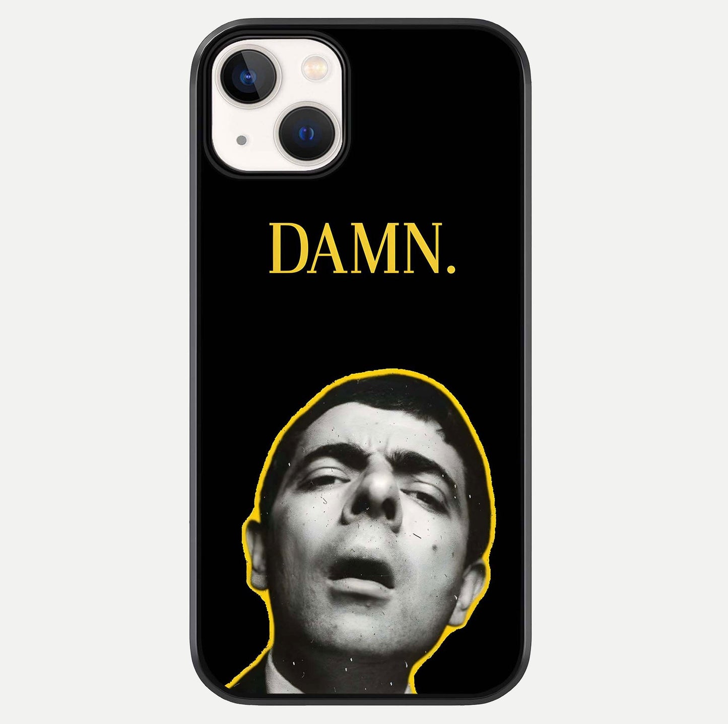 Mr Bean Damn Glass Case For iPhone 13 Mini by Custom World