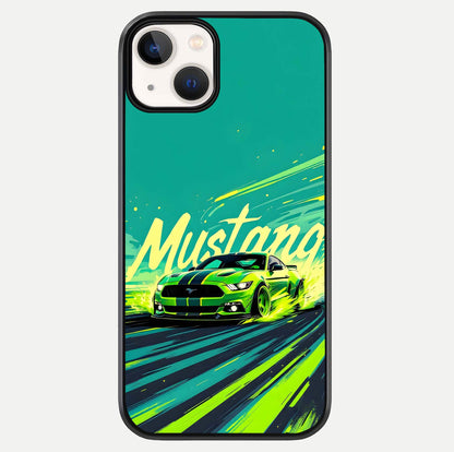 Mustang Bang Glass Case For iPhone 13 Mini by Custom World