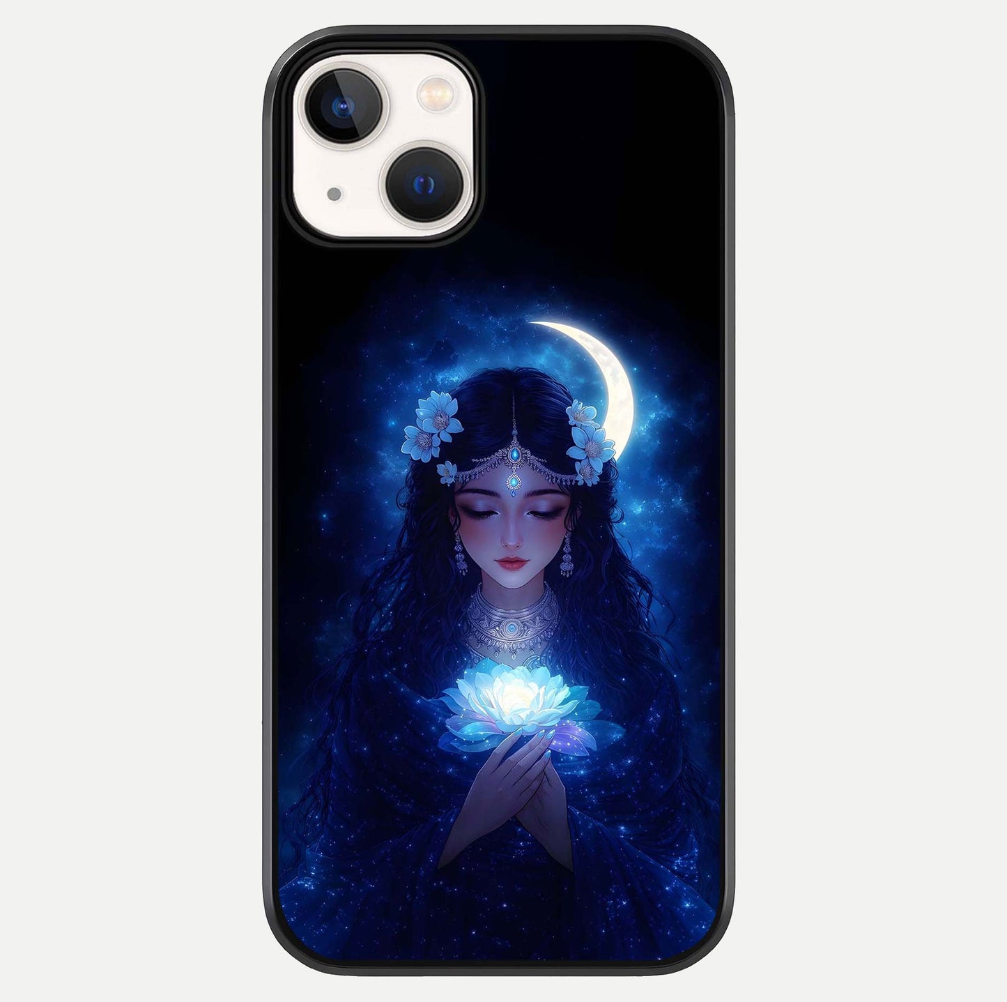 Mystic Moon Queen Glass Case For iPhone 13 Mini by Custom World