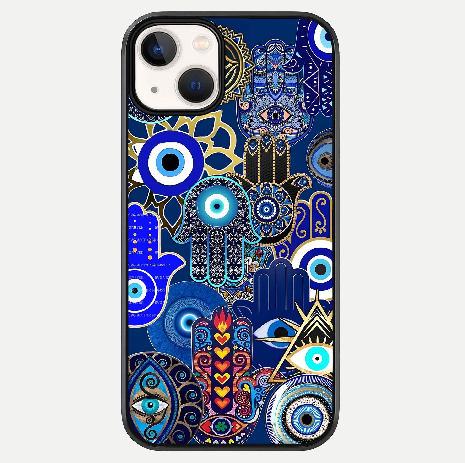 Mystic Palm Guard Glass Case For iPhone 13 Mini by Custom World
