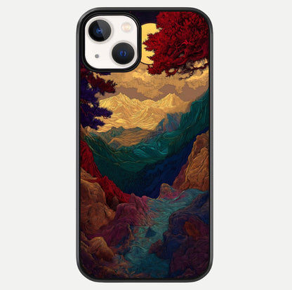 Mystic Valley Light Glass Case For iPhone 13 Mini by Custom World