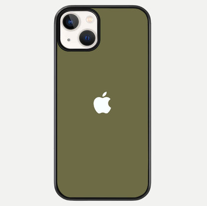 Olive Matte Essence Glass Case For iPhone 13 Mini by Custom World