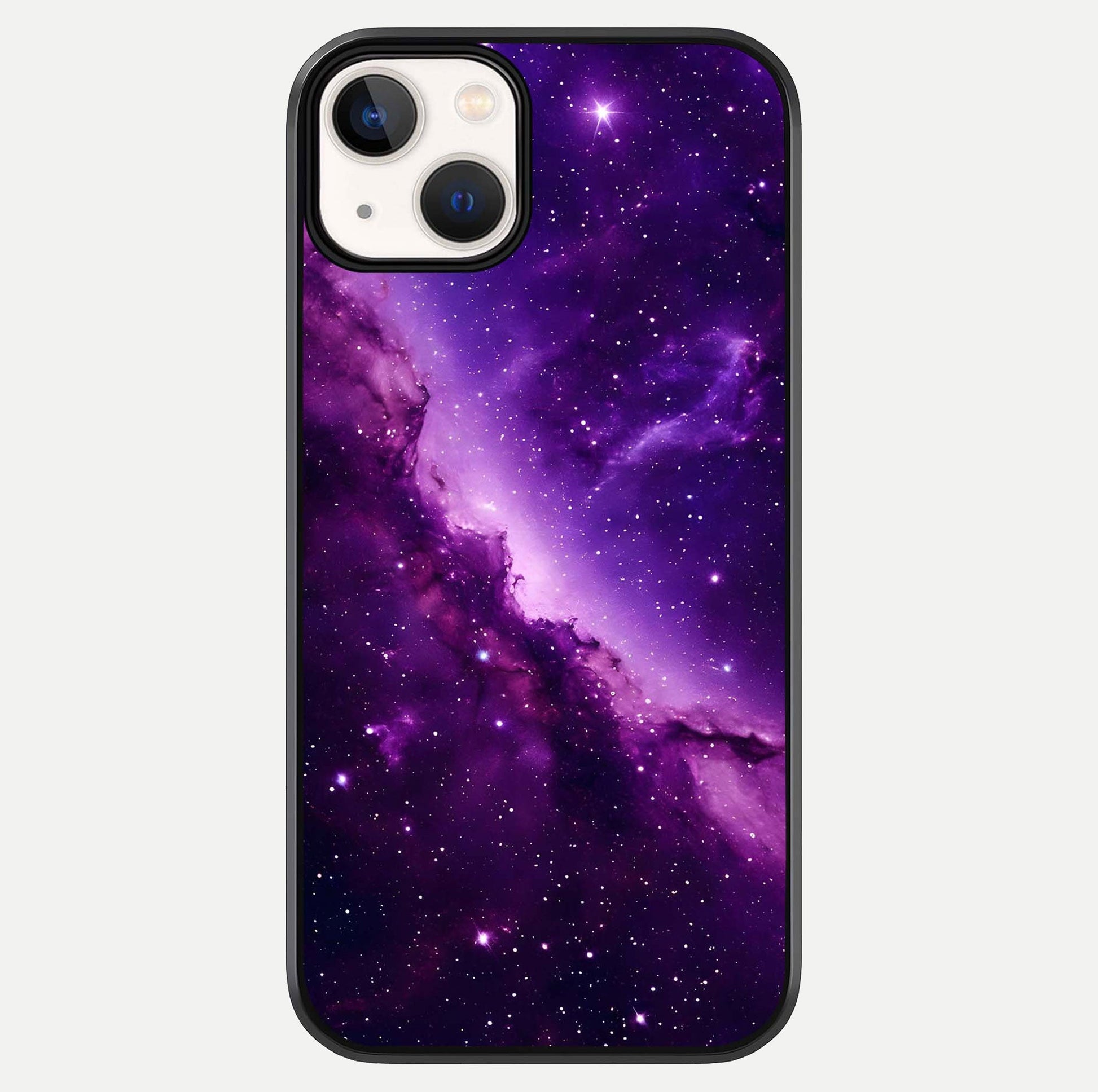 Purple Shade Sky Glass Case For iPhone 13 Mini by Custom World