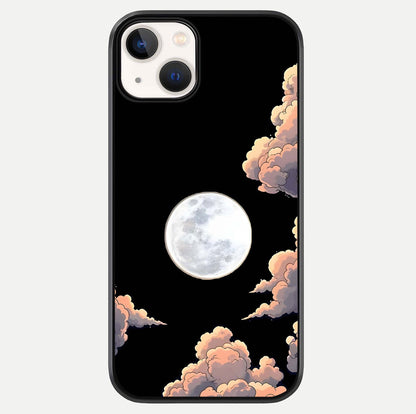 Shade Cloud Moon Glass Case For iPhone 13 Mini by Custom World