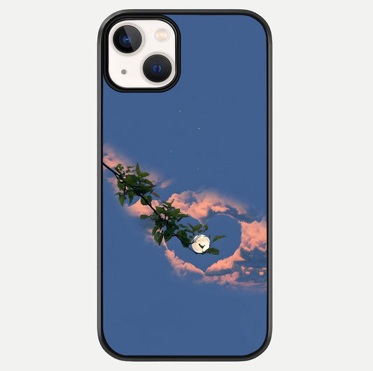 Sky Under Tree Glass Case For iPhone 13 Mini by Custom World