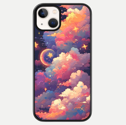 Starlit Dream Clouds Glass Case For iPhone 13 Mini by Custom World