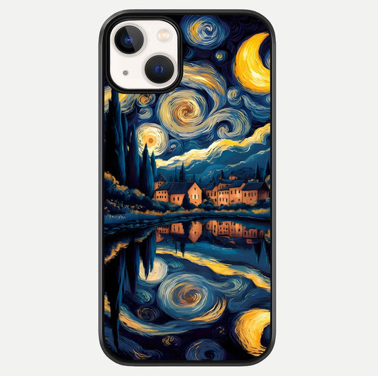 Starry Sky Serenity Glass Case For iPhone 13 Mini by Custom World