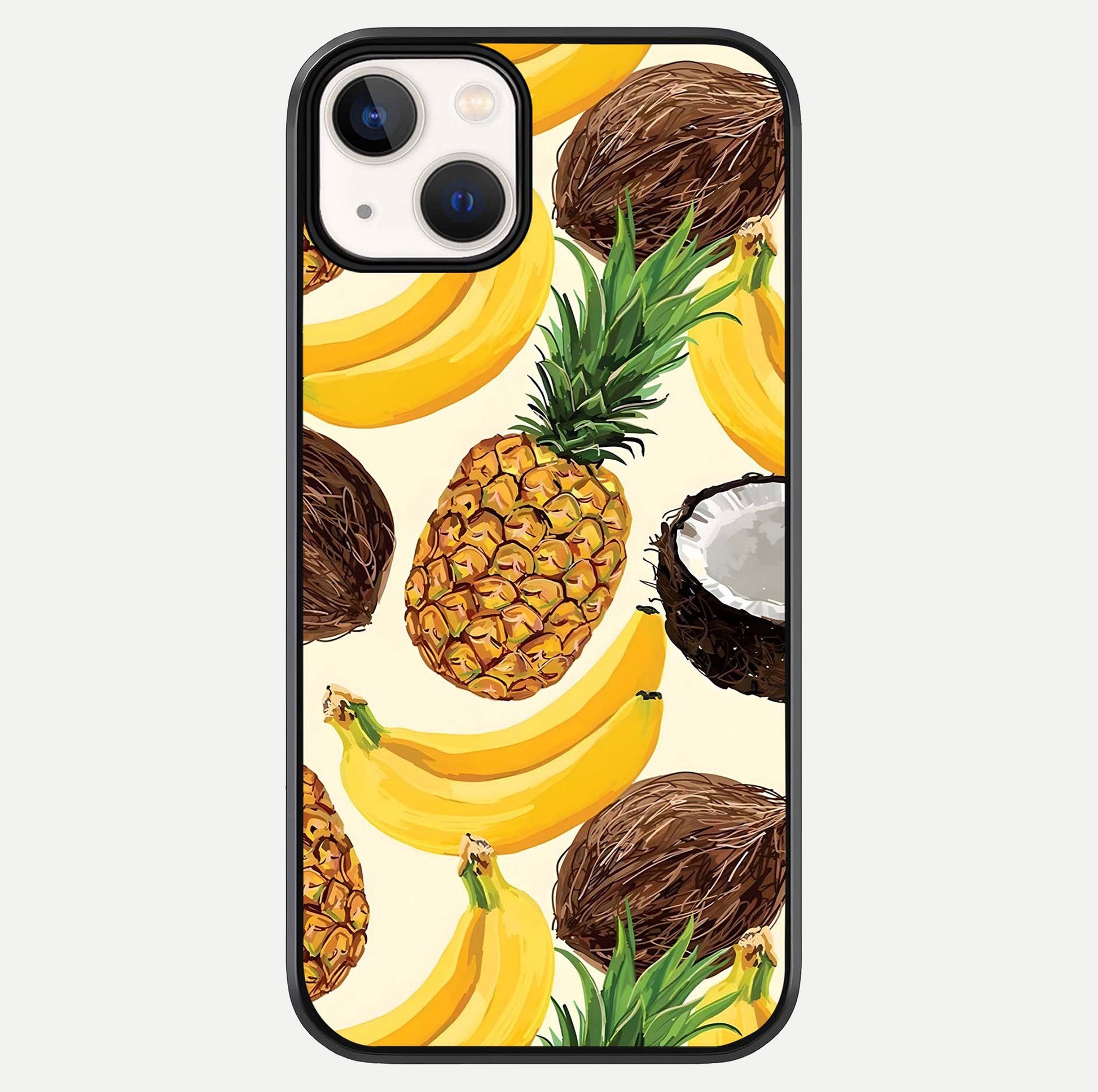 Tropical Fruit Mood Glass Case For iPhone 13 Mini by Custom World