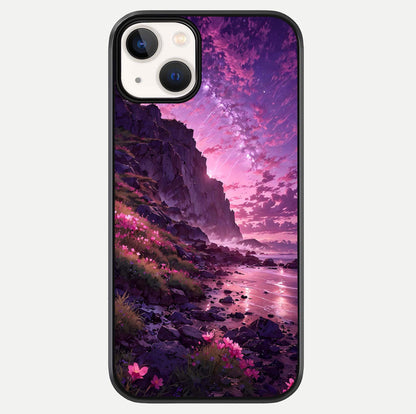 Twilight Blossom Coast Glass Case For iPhone 13 Mini by Custom World