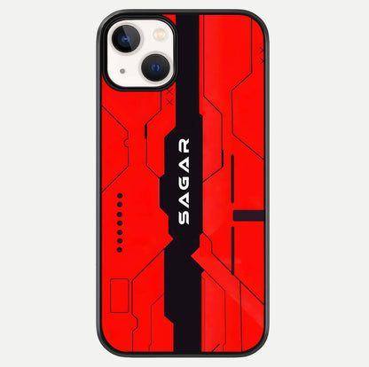 Voltage Rise CYBERPUNK Custom Name Glass Case For iPhone 13 Mini by Custom World