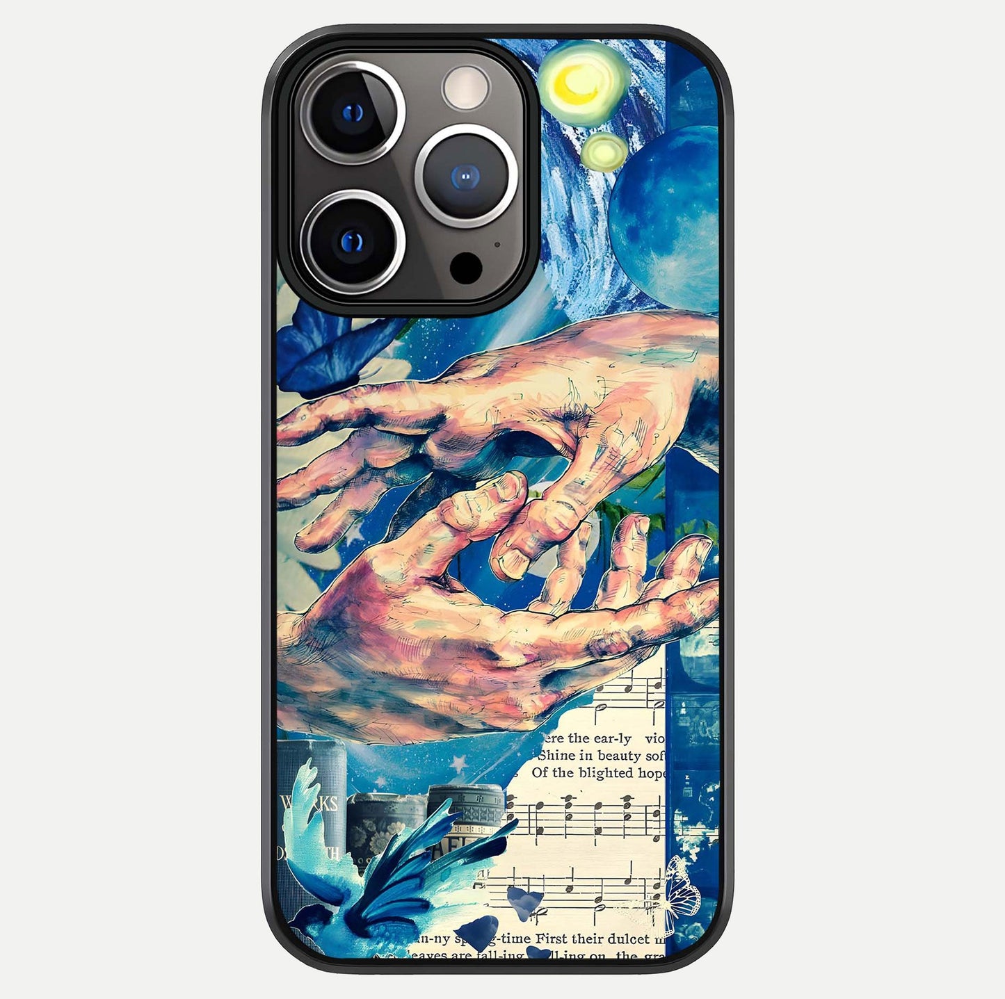 Aesthetic Divider Glass Case For iPhone 16 Pro by Custom World