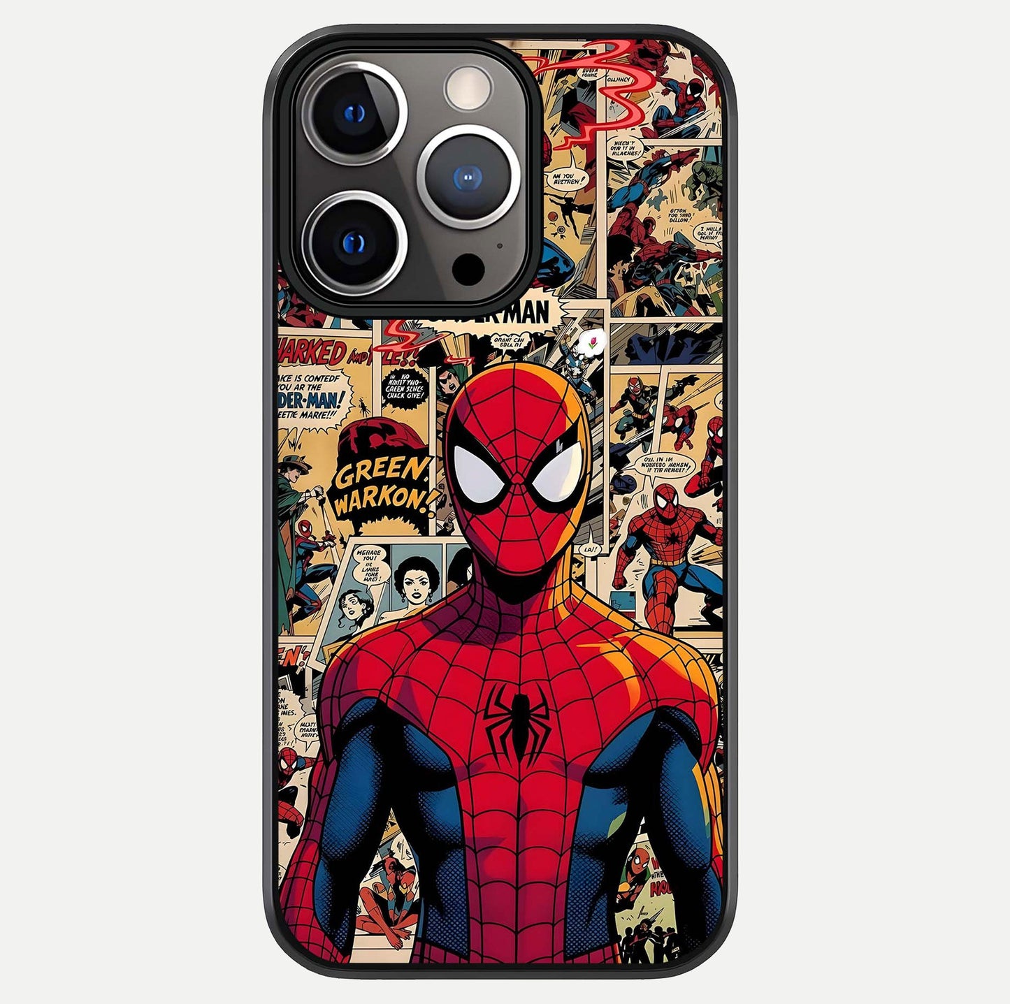 Aesthetic Spider Glass Case For iPhone 16 Pro by Custom World